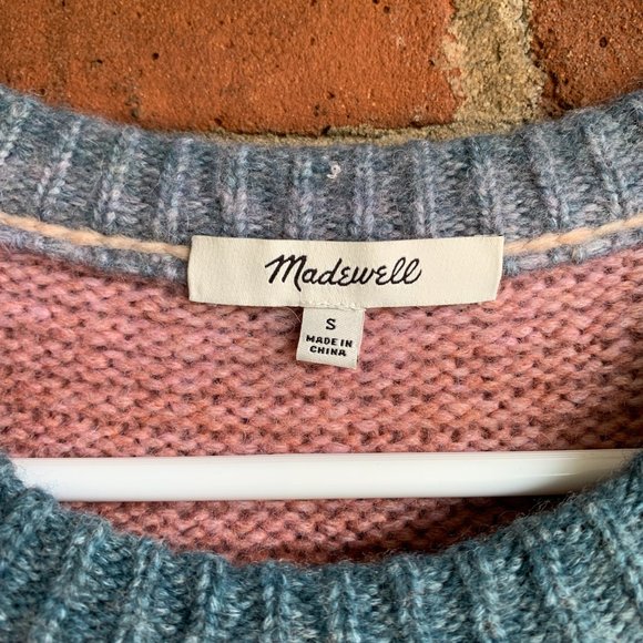 Madewell Colorful Shoulder Pullover Sweater Size S - Picture 7 of 7